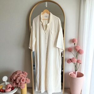 Madewell Lightestspun  Cover-up Maxi Shirtdress